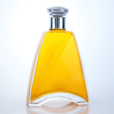 Material del cuerpo Vidrio 700 ml Botella de sílex transparente para Gin Rum Champagne Whisky