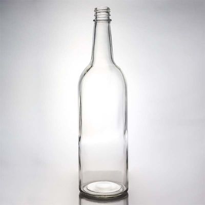 Manejo de la superficie Botella de vidrio decal de 1000 ml de forma redonda Perfecto para Gin Rum Champagne Liquor