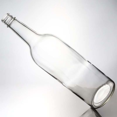 Manejo de la superficie Botella de vidrio decal de 1000 ml de forma redonda Perfecto para Gin Rum Champagne Liquor