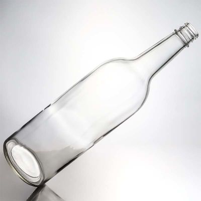 Manejo de la superficie Botella de vidrio decal de 1000 ml de forma redonda Perfecto para Gin Rum Champagne Liquor