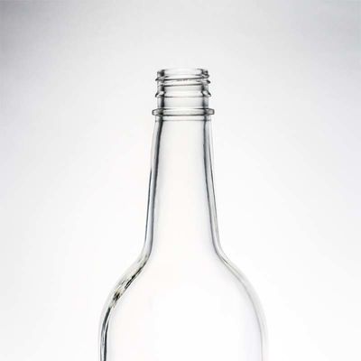 Manejo de la superficie Botella de vidrio decal de 1000 ml de forma redonda Perfecto para Gin Rum Champagne Liquor