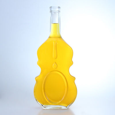 Botella de vidrio para el manejo de la superficie de la decal para vino y bebidas 350ml 500ml 750ml Capacidad