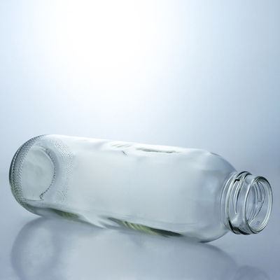 Botellas de vidrio congelado transparente personalizadas para bebidas y collar de vidrio dentro de su presupuesto