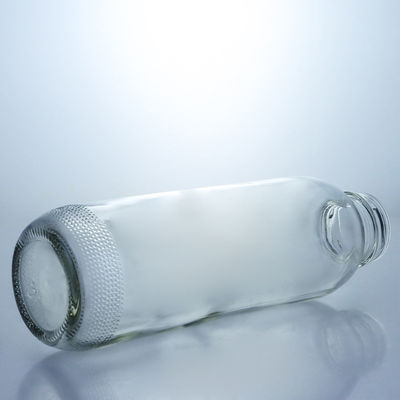 Botellas de vidrio congelado transparente personalizadas para bebidas y collar de vidrio dentro de su presupuesto