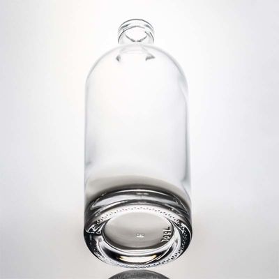 Botella de vidrio con corcho de madera con tapa de tornillo 750 ml 1000 ml de ginebra de sílex limpia, ron de champán y licor
