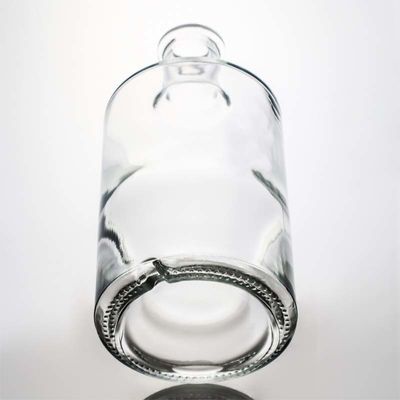 Botella de vidrio de 750 ml con corcho de madera para whisky