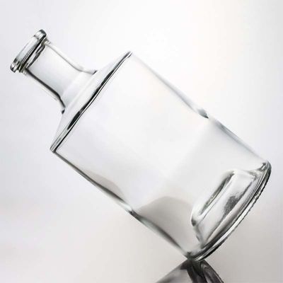 Botella de vidrio de 750 ml con corcho de madera para whisky