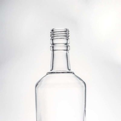 Decal de forma redonda personalizada 730 ml 1000 ml vacío de ginebra de piedra alta ron vodka whisky brandy licor botella de vidrio con tipo de sellado de corcho