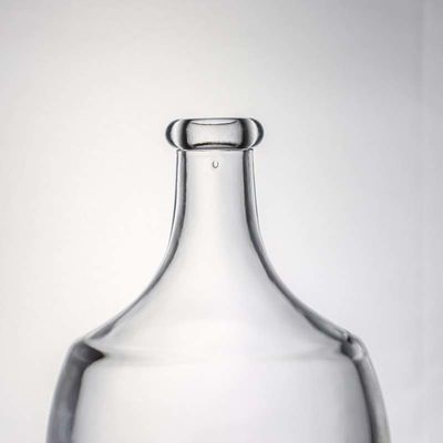 Collar de vidrio 500ml 700ml 1000ml Ron vacío de ginebra de roca champán botella de licor con corcho