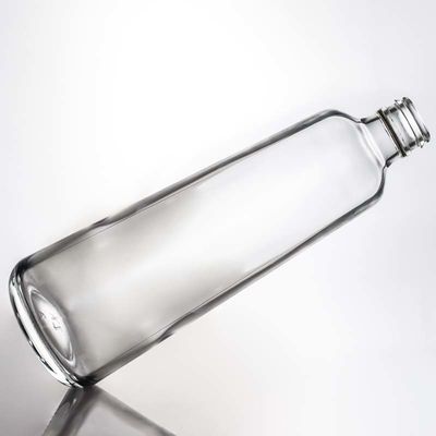 Botella de vidrio de cristal claro para ginebra, ron, vodka y whisky 580ml 1000ml