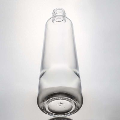 Botella de vidrio de cristal claro para ginebra, ron, vodka y whisky 580ml 1000ml