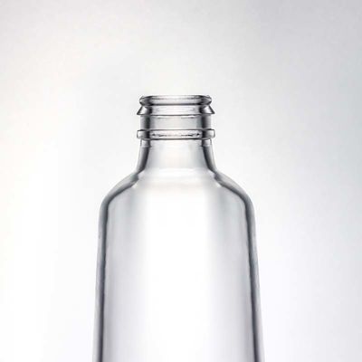 Botella de vidrio de cristal claro para ginebra, ron, vodka y whisky 580ml 1000ml