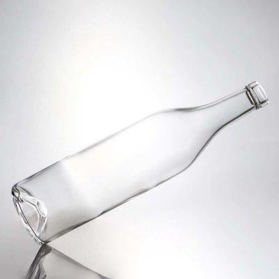 Botella de vidrio de 500 ml 750 ml 1000 ml para bebidas zumo cerveza vodka whisky claro o personalizado