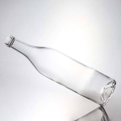 Botella de vidrio de 500 ml 750 ml 1000 ml para bebidas zumo cerveza vodka whisky claro o personalizado