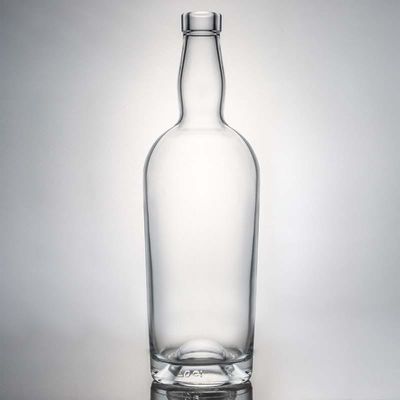 Logotipo personalizado High Flint Gin Rum Liquor Botella de vidrio con corcho 700ml 800ml 1000ml