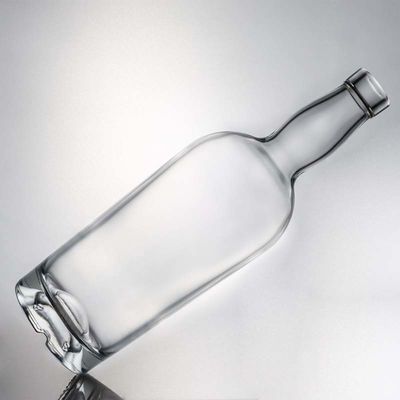 Logotipo personalizado High Flint Gin Rum Liquor Botella de vidrio con corcho 700ml 800ml 1000ml