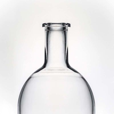 Whisky 750 ml 800 ml 1000 ml Flasca de vidrio de base pesada con corcho de madera