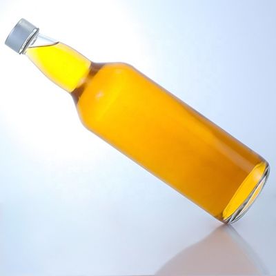 Capitalizador con logotipo personalizado 500ml 700ml Tequila de piedra clara Botella de vidrio de whisky y vodka