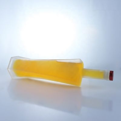 Botellas de vidrio de vodka y whisky de 750 ml con corcho para almacenamiento de bebidas