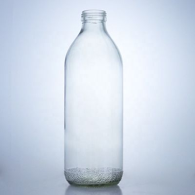 Botellas de vidrio de 1020 ml con tapa de tornillo y forma única