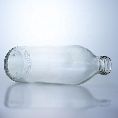 Botellas de vidrio de 1020 ml con tapa de tornillo y forma única