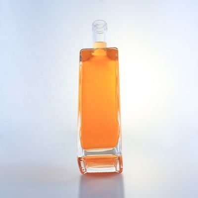 Botella de vidrio de fondo grueso de 750 ml para bebidas alcohólicas bebidas vinos whisky vodka gin