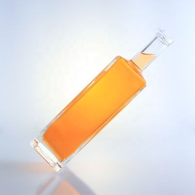Botella de vidrio de fondo grueso de 750 ml para bebidas alcohólicas bebidas vinos whisky vodka gin