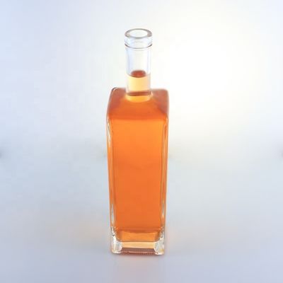 Botella de vidrio de fondo grueso de 750 ml para bebidas alcohólicas bebidas vinos whisky vodka gin