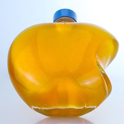 Logotipo personalizado Botella de vidrio de licor vacía única para ginebra whisky ron tequila brandy