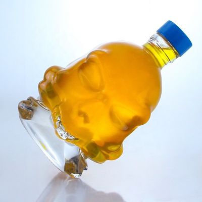 Material del collar Vidrio de vidrio súper de piedra 750 ml Botella de vidrio transparente con tapa de tornillo