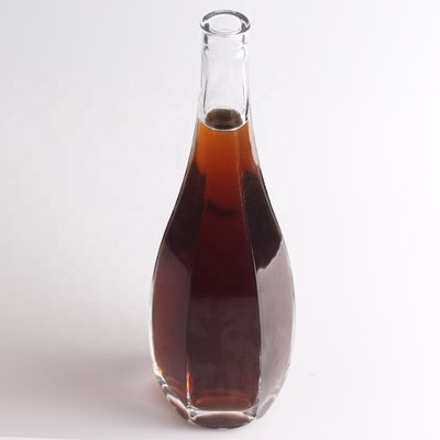 Vidrio de sílex transparente de 750 ml Liquor vacío Ron Gin bebidas alcohólicas Vodka tequila Botellas con corcho