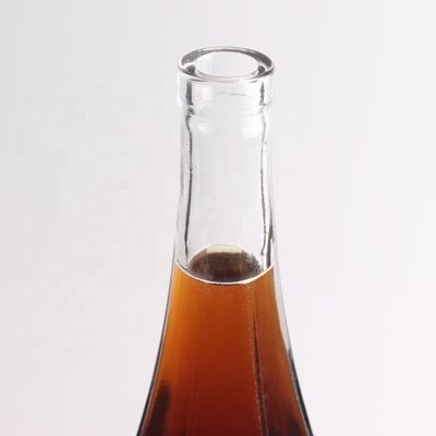 Vidrio de sílex transparente de 750 ml Liquor vacío Ron Gin bebidas alcohólicas Vodka tequila Botellas con corcho