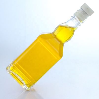 Botella transparente de vidrio de piedra para whisky vodka champán tequila gin ron