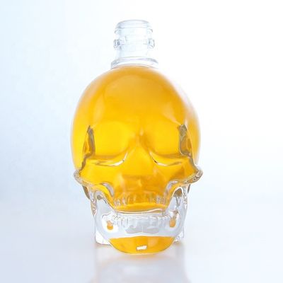 Otras bebidas populares de forma transparente 700 ml botella de 750 ml para whisky ron ginebra brandy