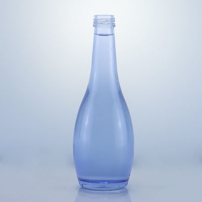 Collar de vidrio Diseño único 2022 Botella vacía azul clara para Gin Whisky Rum Tequila Brandy