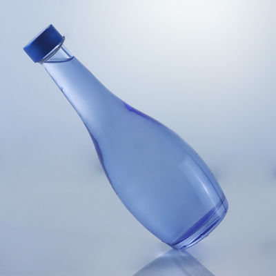 Collar de vidrio Diseño único 2022 Botella vacía azul clara para Gin Whisky Rum Tequila Brandy