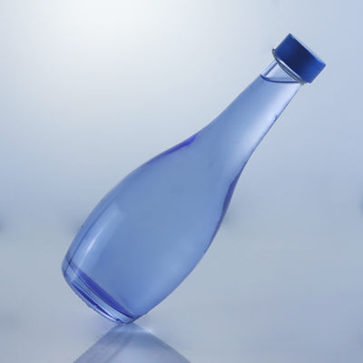 Collar de vidrio Diseño único 2022 Botella vacía azul clara para Gin Whisky Rum Tequila Brandy