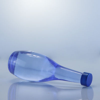Collar de vidrio Diseño único 2022 Botella vacía azul clara para Gin Whisky Rum Tequila Brandy