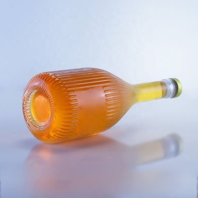 Botella de vidrio vacío transparente para vodka, ginebra, ron, whisky y brandy en 500 ml, 750 ml y 1000 ml