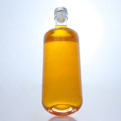 Botella de vidrio transparente con corcho para whisky vodka tequila gin ron 500 ml/700 ml