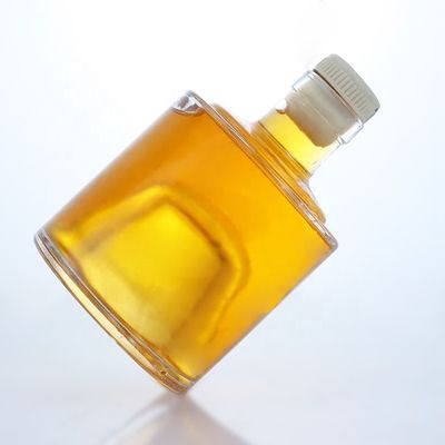 Elegante botella de 500 ml 750 ml 1000 ml de vidrio de piedra para whisky vodka champán tequila