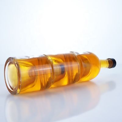 Elegante botella de 500 ml 750 ml 1000 ml de vidrio de piedra para whisky vodka champán tequila