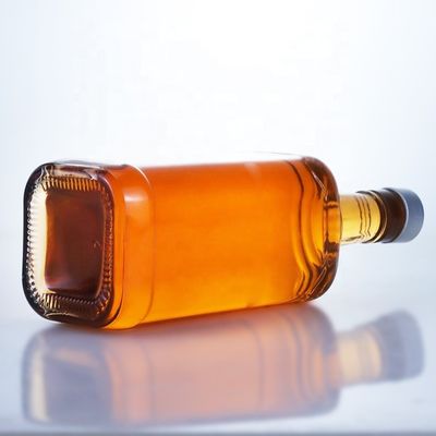 Botella de vidrio para whisky, brandy, vino, bebidas alcohólicas, champán, alcohol, licores OEM