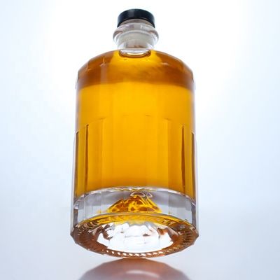 500 ml 700 ml 750 ml Flint Glass Spirit Gin Whisky Vodka Brandy Liquor Botella con corcho