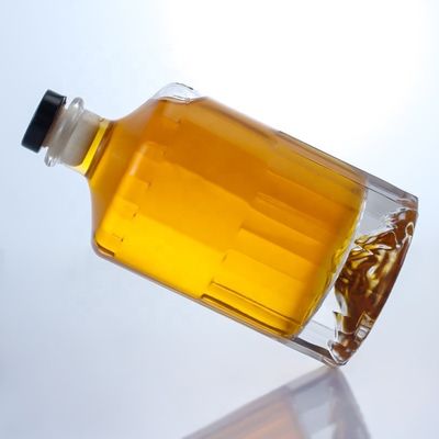 500 ml 700 ml 750 ml Flint Glass Spirit Gin Whisky Vodka Brandy Liquor Botella con corcho
