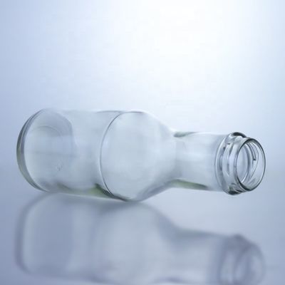 200/375/500/750/1000ml Botella de vidrio con tapa de tornillo para jugo de agua café de leche