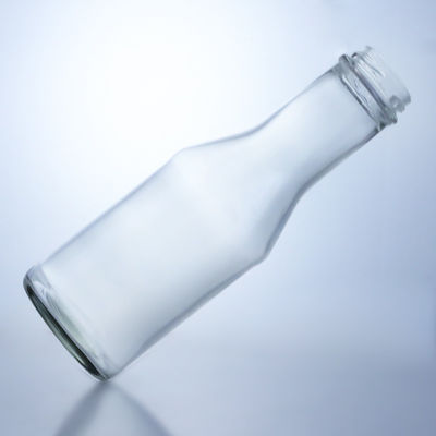 200/375/500/750/1000ml Botella de vidrio con tapa de tornillo para jugo de agua café de leche