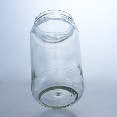 Tapón de tornillo de vino elegante 410 ml 500 ml botella de vidrio transparente para ensalada salsa de chile ketchup