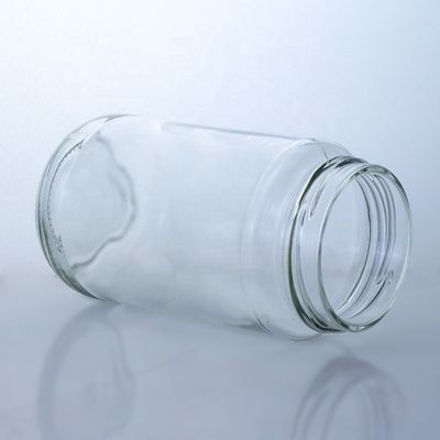 Tapón de tornillo de vino elegante 410 ml 500 ml botella de vidrio transparente para ensalada salsa de chile ketchup