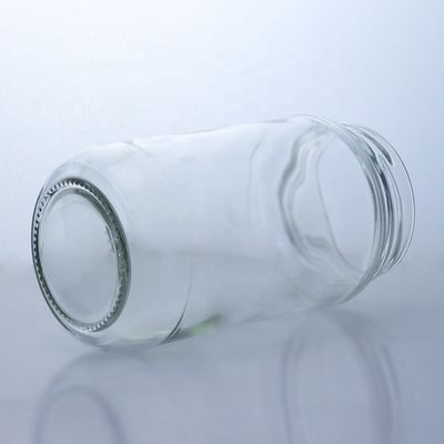 Tapón de tornillo de vino elegante 410 ml 500 ml botella de vidrio transparente para ensalada salsa de chile ketchup